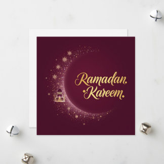 Ramadan Kareem holiday Personalized Modern Card シーズンカード