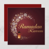 Ramadan Kareem holiday Personalized Modern Card シーズンカード (正面/裏面)