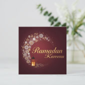 Ramadan Kareem holiday Personalized Modern Card シーズンカード (スタンド正面)