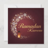 Ramadan Kareem holiday Personalized Modern Card シーズンカード (正面)