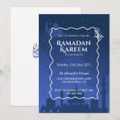 Ramadan Kareem Iftar Invitation Personalized 招待状 (正面/裏面)