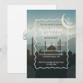 Ramadan Kareem Iftar Invitation Personalized 招待状 (正面/裏面)