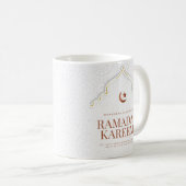 Ramadan Kareem Islamic Archway Art コーヒーマグカップ (正面右)
