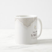 Ramadan Kareem Lantern & Crescent Art コーヒーマグカップ (正面右)