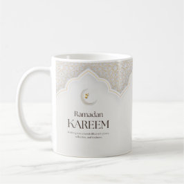 Ramadan Kareem Lantern & Crescent Art コーヒーマグカップ