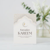Ramadan Kareem Lantern & Crescent Art シーズンポストカード (スタンド正面)
