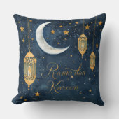Ramadan Kareem Lantern & Moon Pillow クッション (正面)