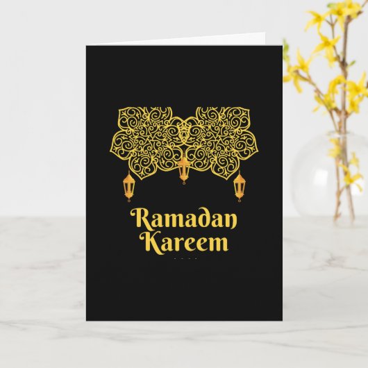 Ramadan Kareem Meaning - Eid Mubarak 2026 カード (黄色い花)