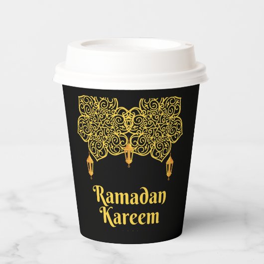Ramadan Kareem Meaning - Eid Mubarak 2026   紙コップ (正面)