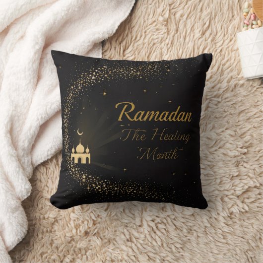 Ramadan Kareem Mubarak Lantern Ramadan 2026 Throw クッション (ブランケット)
