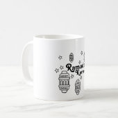 Ramadan Kareem Mug Islamic Lanterns コーヒーマグカップ (正面左)