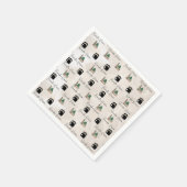 Ramadan Kareem Napkins – Kaaba & Masjid al Nabawi スタンダードカクテルナプキン (角)