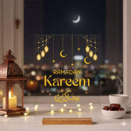 Ramadan Kareem Personalized Acrylic Sign Minimal アクリルサイン
