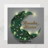 Ramadan Kareem personalized Elegant Card シーズンカード (正面/裏面)