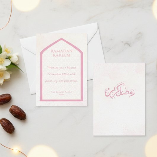 Ramadan Kareem Personalized Greeting Card ノートカード