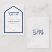 Ramadan Kareem Personalized Greeting Card Custom  ノートカード (正面/裏面)