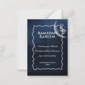 Ramadan Kareem Personalized Greeting Card | Elegan ノートカード (正面)