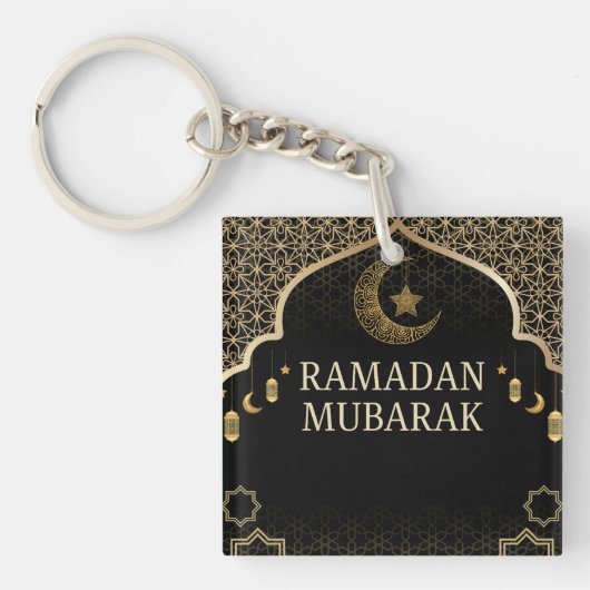 Ramadan Kareem Ramadan Mubarak Keychain キーホルダー (正面)