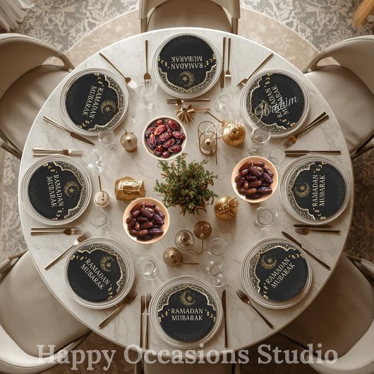 Ramadan Kareem Ramadan Mubarak Paper Plates ペーパープレート