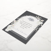 Ramadan Kareem Silver Foil Islamic Invitation Card 箔招待状 (回転した状態)