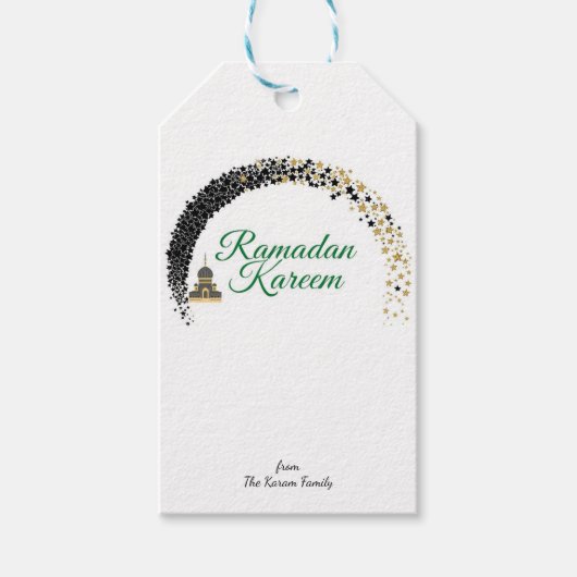 Ramadan Kareem theme gift Sticker for celebration ギフトタグ (正面)