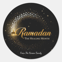 Ramadan Kareem theme gift Sticker for celebration ラウンドシール