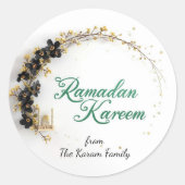Ramadan Kareem theme gift Sticker for celebration ラウンドシール (正面)