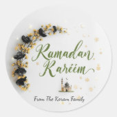Ramadan Kareem theme gift Sticker for celebration ラウンドシール (正面)