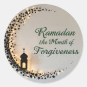 Ramadan Kareem theme gift sticker  for celebration ラウンドシール (正面)