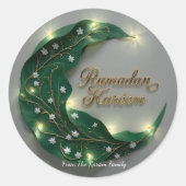 Ramadan Kareem theme gift Sticker for celebration ラウンドシール (正面)