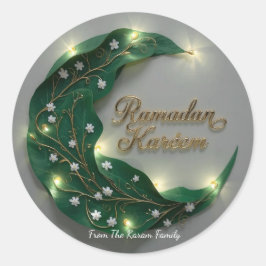 Ramadan Kareem theme gift Sticker for celebration ラウンドシール