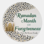 Ramadan Kareem theme gift Sticker for celebration ラウンドシール (正面)