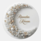 Ramadan Kareem theme gift Sticker for celebration ラウンドシール (正面)