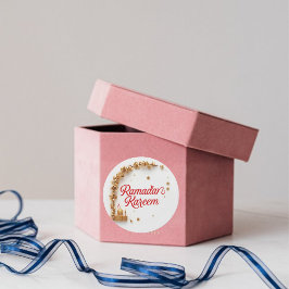 Ramadan Kareem theme gift Sticker for celebration  ラウンドシール