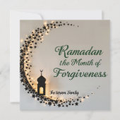 Ramadan Kareem theme personalized gift paper シーズンカード (正面)