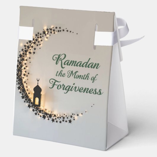 Ramadan Kareem theme personalized gift paper フェイバーボックス (裏面)