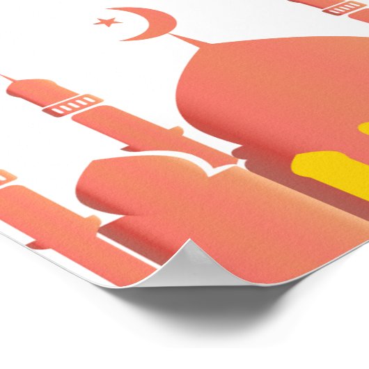 "Ramadan Kareem" Wall Art  ポスター (角)