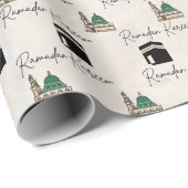 Ramadan Kareem Wrapping Paper – Kaaba & Masjid  ラッピングペーパー (ロールコーナー)