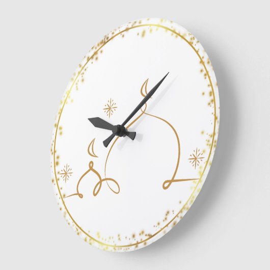 Ramadan Karim Wall Clock ラージ壁時計 (傾斜)