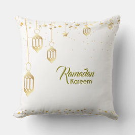 Ramadan Lanterns and Confetti Throw Pillow クッション