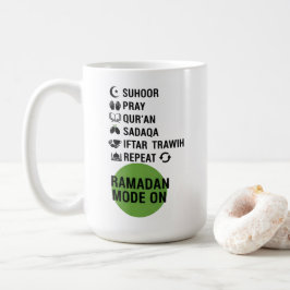 Ramadan Mode On,Islamic Fasting Activities List, コーヒーマグカップ