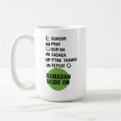 Ramadan Mode On,Islamic Fasting Activities List, コーヒーマグカップ (左)