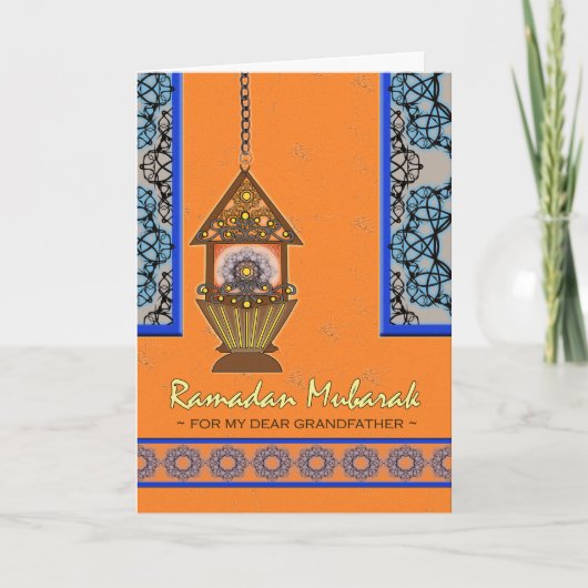 Ramadan Mubarak祖父,ファノスランタン カード (正面)
