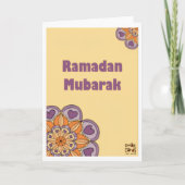 Ramadan Mubarak カード (正面)