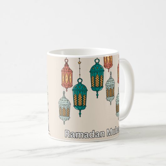 Ramadan Mubarak コーヒーマグカップ (正面右)