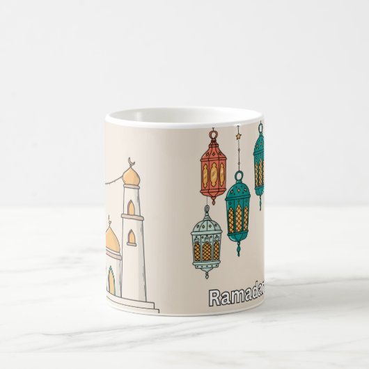 Ramadan Mubarak コーヒーマグカップ (中央)