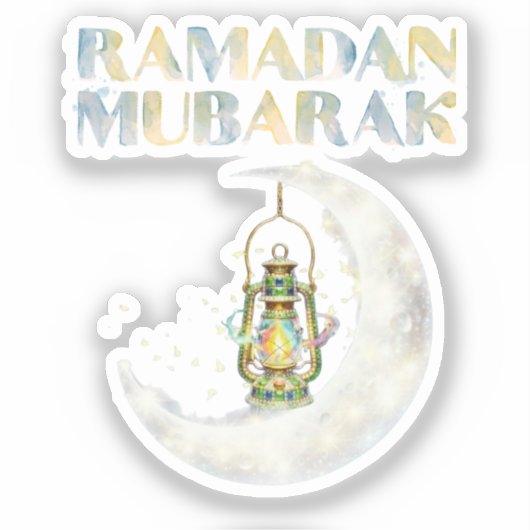 Ramadan Mubarak シール (正面)