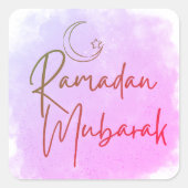 Ramadan Mubarak スクエアシール (正面)