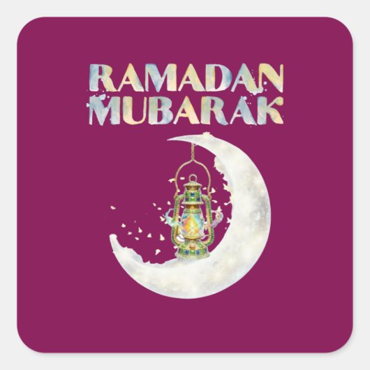 Ramadan Mubarak スクエアシール (正面)