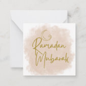 Ramadan mubarak ノートカード (裏面)